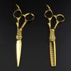 Hair Cutting Scissors, 6 Inch Professional Japan 440c Steel Upscale Gold Cut Hair Scissors Haircut Thinning Barber Cutting Shears Hairdresser Scissors ( Color : Set with bag ) view 4