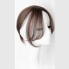 3D Eight-character Bangs 1PC Synthesis Wig Middle-part Bangs Hair Extensions Clip In Forehead Seamless Oblique Bangs Hair Accessories(Dark Brown) view 1