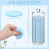 Sieral 120pcs Compressed Facial Sponges Disposable Natural Face Sponges Round Soft Pads with Container for Washing Face Cleansing Exfoliating Esthetician Makeup Removal Travel(Light Blue) view 2