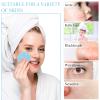 Sieral 120pcs Compressed Facial Sponges Disposable Natural Face Sponges Round Soft Pads with Container for Washing Face Cleansing Exfoliating Esthetician Makeup Removal Travel(Light Blue) view 4