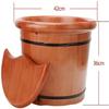 SEVEEZ Footbath,Wooden Foot Basin, Cedar Foot Bath Barrel,Footbath Wooden Foot Washing Tub Thicken Solid Wood Pedicure Barrel,Pedicure Bowl Spa Massage Foot Spa Bath Massager view 2