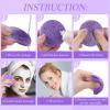 Sieral 120pcs Compressed Facial Sponges Disposable Natural Face Sponges Round Soft Pads with Container for Washing Face Cleansing Exfoliating Esthetician Makeup Removal Travel(Purple) view 4