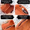 EMPIRIA Makeup Bag,Empira Premium Everything Cosmetic Bag,Waterproof Large Capacity Travel Cosmetic Bag,Leather Travel Makeup Organizer Bag with Compartments and Handle,Toiletry Make Up Bag for Woman. view 3