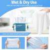 300 Count Disposable Face Towel,Thickening Ultra Soft Washcloths,Facial Cotton Tissue,Lint-free cotton dry wipes Multi-Purpose for Skin Care,Make-up Wipes,Face Wipes and Facial Cleansing view 4