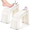 Hedume 2 Pack Shower Foot Rest, Easy Pedicure Foot Rest Stand, Shower Foot Stool for Shaving Legs, Bathing, Manicure, Non-Slip, Built-in Storage view 1