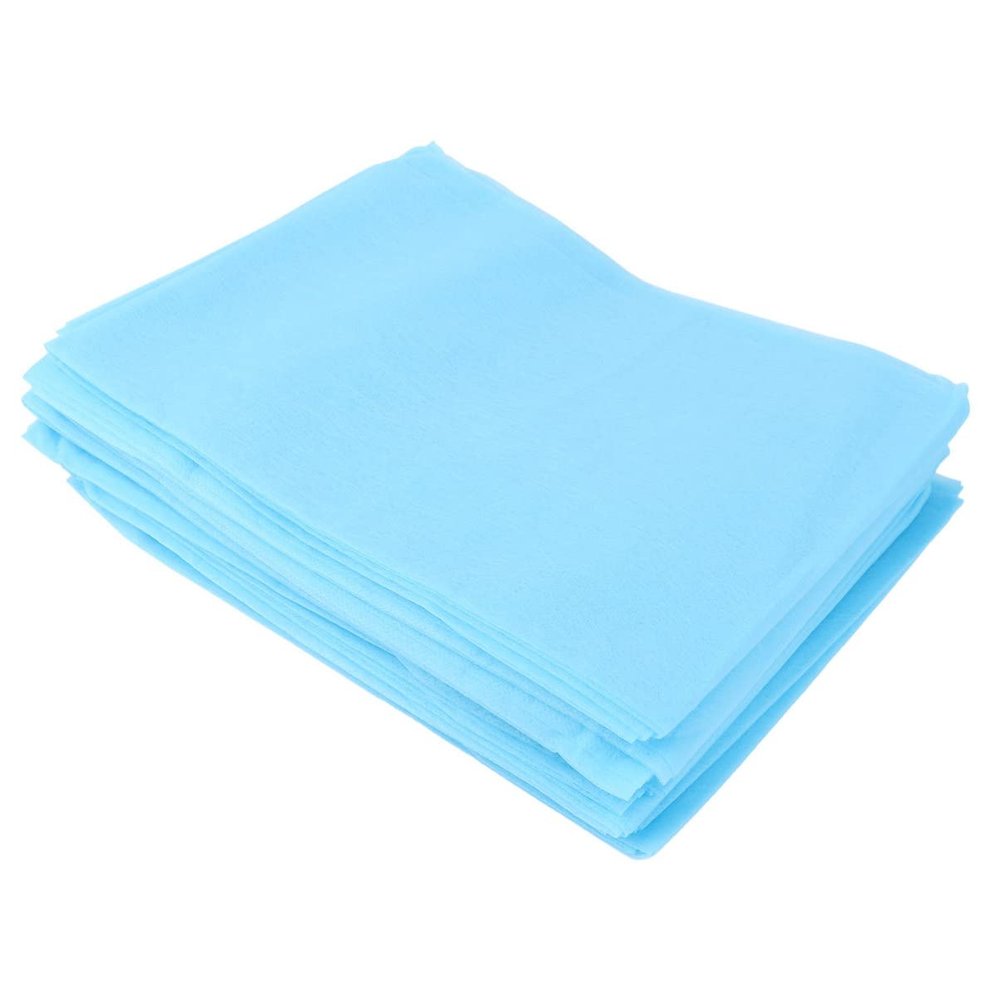 Healeved 10pcs Disposable Spa Sheets for Massage Table Nonwoven Beauty Salon Bed Breathable and Easy to Use Random Color