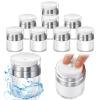 Pinkunn 8 Pcs Empty Airless Pump Jar Refillable Cosmetic Container Airless Pump Bottles Portable Travel Dispenser Leakproof Vacuum Bottle Moisturizer Container for Creams Gels Lotions(1 oz) view 1