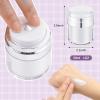 Pinkunn 8 Pcs Empty Airless Pump Jar Refillable Cosmetic Container Airless Pump Bottles Portable Travel Dispenser Leakproof Vacuum Bottle Moisturizer Container for Creams Gels Lotions(1 oz) view 2