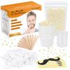120g Nose Wax Kit for Men Women, Yovanpur Nose Hair Waxing Kit with More Nose Hair Wax Beads (20-30 USES), 30 Applicator, 15 Mustache Protector, 15 Paper Cups, 1 Measuring Cup - Easy and Quick view 1