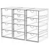 Acrylic Desk Organizers And Accessories With 13 Drawers, Office Desktop Drawers, Plastic Makeup Organizer Containers Bins With Drawers Desk Organization, Bathroom Organizers Storage Case Box Cube view 1