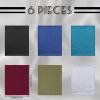 6 Pieces Unisex Dreadlocks Accessories - Spandex Tube Caps, Elastic Long Hair Wraps, Headbands for Men and Women, 6 Retro Colors view 2