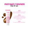 SkinnyTan 1 Day Instant Tanner - Self Tanning Lotion for Face and Body - Skin-Perfecting Coverage with Delicious Scent - Easy Rinse - Medium - 3.3 oz view 3