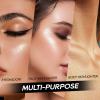 FREEORR Baked Highlighter Powder Palette, Makeup Highlighter Powder Palette Sheer Shimmering Finish Face Highlighters Makeup Iluminadores de Maquillaje #06 Bronze Glow view 4