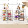YFXCVSL Acrylic Makeup Organizer with 19 Drawers, 4 Pack Clear Storage Drawers, Bathroom Makeup Organizer for Palettes, Cosmetic, and Beauty Supplies,Ideal for Vanity, Cabinet,Desk Organization view 2