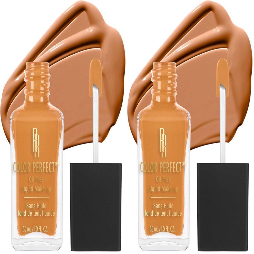 Black Radiance Color Perfect Liquid Full Coverage Foundation Makeup, Allspice, 1 Ounce (Pack of 2)