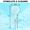 Conair Scalp Massager and Detangling Brush, Ideal for Use on Wet Hair, Clear Light Blue, 1 Count (Pack of 2) view 4