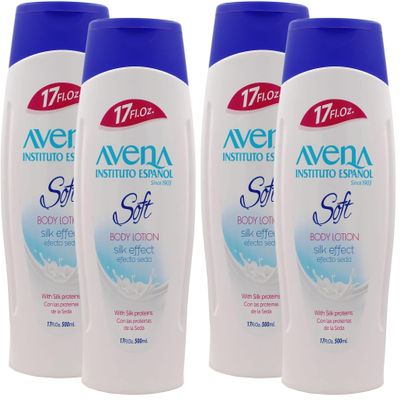 Avena Instituto Espaol Body Lotion Soft, Moisturizer, Softens and Smoothens your Skin, 2-Pack of 34 Fl Oz, 2 Bottles