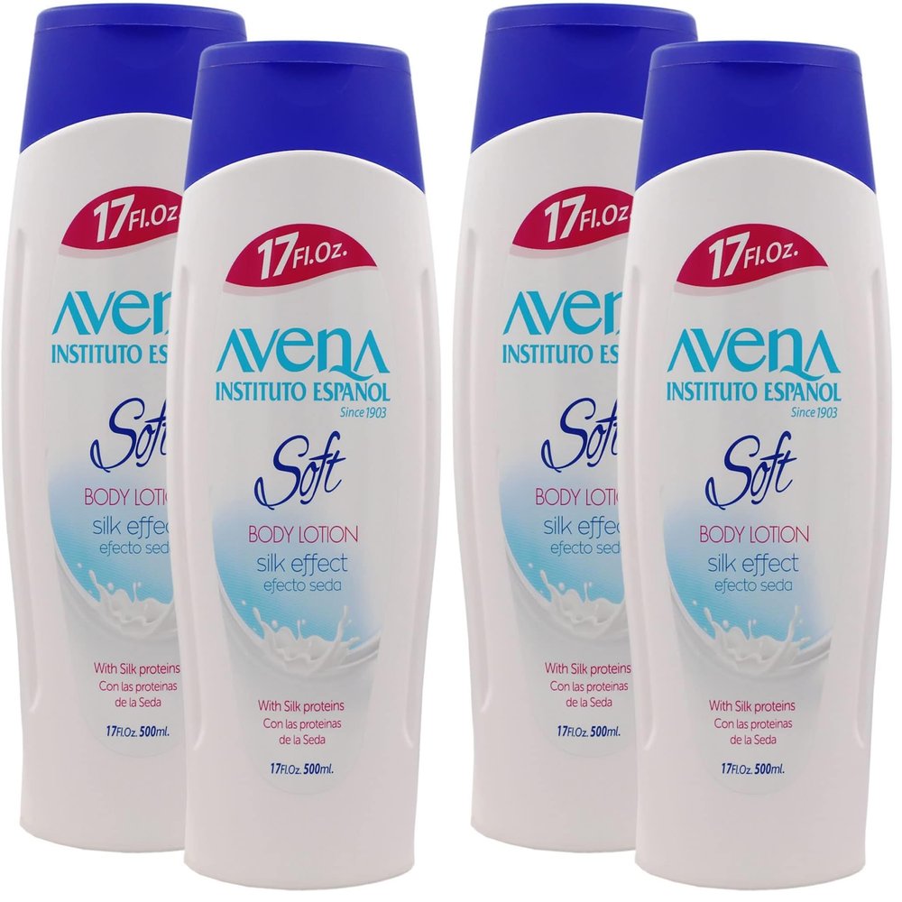 Avena Instituto Espaol Body Lotion Soft, Moisturizer, Softens and Smoothens your Skin, 2-Pack of 34 Fl Oz, 2 Bottles