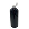 Natural Farms 12 oz Black Cosmo BPA FREE Bottles - 6 Pack Empty Refillable Containers - Essential Oils Cleaning Products - Aromatherapy | White Snap Cap- Made in the USA view 2