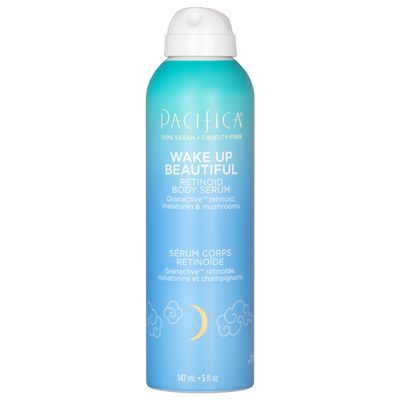Pacifica Spray Lotion for Body - Wake Up Beautiful Body Serum  Overnight Retinoid Body Treatment, Spray-On Hydrating Serum with Granactive Retinoid, Mushrooms & Melatonin, Plumps & Renews Skin, Vegan