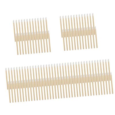 500 Pcs Wooden Lip Brush Lip Gloss Applicator Makeup Eyeshadow Lip Wands Disposable Lipstick Wands Applicator Lip Gloss Mascara Applicator for Makeup Lip Mask Brush Bamboo