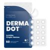 CLEAN SKIN CLUB 60 Invisible Vegan Pimple Patches, Derma Dot Hydrocolloid for Covering Zits, Blackhead, Blemish, Absorbing Face Cover Sticker, Skincare Treatment, Non Toxic Ingredients view 1