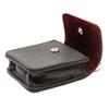 Black Calf Grained Genuine Leather Pyx Case | Red Velveteen Lining | Removable Strap | Christian Eucharistic Ministry Accessory | Great Catholic Gift for Ordination view 3