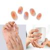 Adora Couture Semi Cured Gel Nail Strips with 20 Pieces - UV Gel Stickers, Manicure Kit, Easy Application Wraps Includes Prep Pads, Nail File, Wooden Stick - UV Light Required (M Glitter Haze) view 2