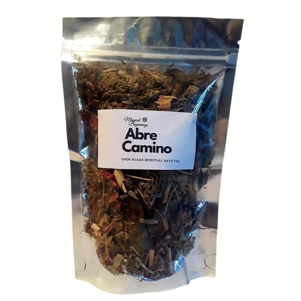Magical beginnings Abre Camino Open Roads herbal bath tea, spiritual bath herbs