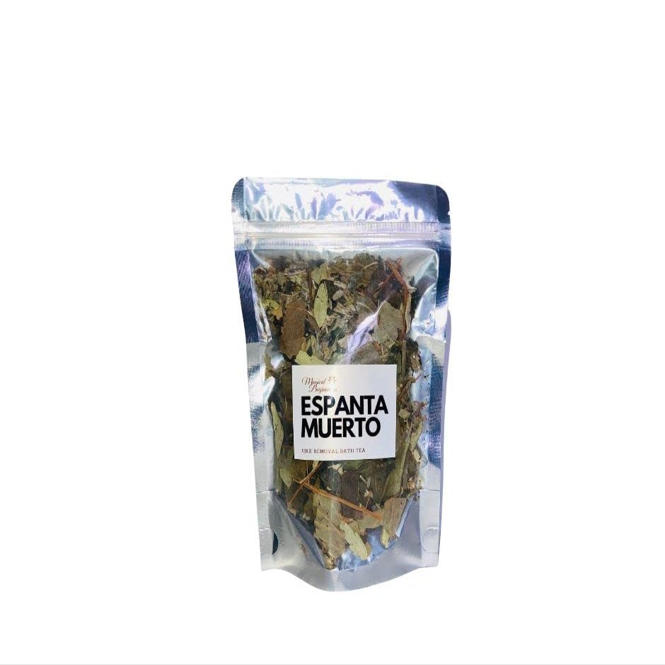Magical Beginnings Espanta Muerto Jinx removal herbal bath tea, spiritual bath herbs