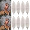 12 Inch Springy Afro Twist Hair 8 Packs Marley Twist Braiding Hair Pre-fluffed Spring Twist Hair Kinky Hair Afro Twist Hair Marley Hair for Faux Locs (12 Inch (Pack of 8), Silver# Marley Twist) view 1
