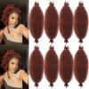 12 Inch Springy Afro Twist Hair 8 Packs Marley Twist Braiding Hair Pre-fluffed Spring Twist Hair Kinky Hair Afro Twist Hair Marley Hair for Faux Locs (12 Inch (Pack of 8), 350# Marley Twist) view 1