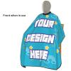 Custom Barber Cape Personalized Hair Cutting Capes Add Your Image Text Salon Haircut Cape Hairdressing Apron for Home Salon and Barbershop (39 x 47 Inch) view 3