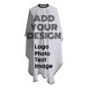 COWDIY Custom Barber Cape Personalized Hair Cutting Capes Add Your Image Text Salon Haircut Cape Hairdressing Apron for Home Salon and Barbershop (55 x 66 Inch) view 1
