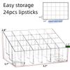 Tecbeauty Lipstick Holder, 24 Slots Clear Lipstick Organizer Acrylic Lipgloss Storage Display, Small view 2