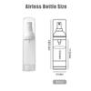 6PCS 50ml/1.6oz Empty Frosted Clear Airless Cosmetic Lotion Pump Bottles Refillable Travel Makeup Cream Foundation Container Dispenser Storage Vials for Liquid foundation Essential oil Shampoo view 2