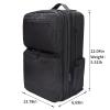 CGBARBER Large Makeup Backpack, Professional Barber Travel Backpack Sliding Trays with Adjustable Dividers Cosmetic Storage Organizer (Black) view 4