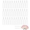 KEJJNYER 36 Pack 4oz Plastic Spray Bottles Bulk, Clear Mini Spray Bottles Reusable with 10 Funnel, 10 Labels view 1