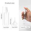KEJJNYER 36 Pack 4oz Plastic Spray Bottles Bulk, Clear Mini Spray Bottles Reusable with 10 Funnel, 10 Labels view 2