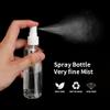 KEJJNYER 36 Pack 4oz Plastic Spray Bottles Bulk, Clear Mini Spray Bottles Reusable with 10 Funnel, 10 Labels view 4