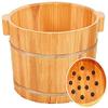 FEHUN Foot Spas for Home Use 40Cm Height Footbath with Lid, Pedicure Tub, Portable Foot Bath Bowl, Household Foot Bath Barrel,C Foot Bath Barrel (Color : C) view 1