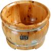 FEHUN Foot Spas for Home Use Cedar Foot Bath Tub, Solid Wood Foot Bath Barrel, Small Foot Wash Bucket, Wooden Art Wash Basin, Thickened Foot Bath Barrel for Home Use 16.1X8.3In Foot Bath Barrel view 1