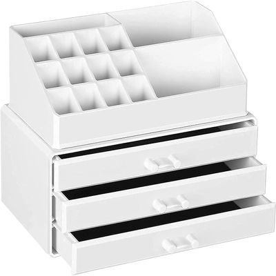 EKAYG Jewellery Box Cosmetic Storage Box Cosmetic Storage Box and Cosmetic Storage Box in Acrylic Drawer (White )