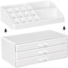 EKAYG Jewellery Box Cosmetic Storage Box Cosmetic Storage Box and Cosmetic Storage Box in Acrylic Drawer (White ) view 2