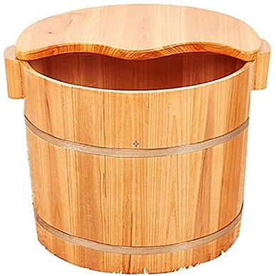 FEHUN Foot Spas for Home Use 40Cm Height Footbath with Lid, Pedicure Tub, Portable Foot Bath Bowl, Household Foot Bath Barrel,C Foot Bath Barrel (Color : B)