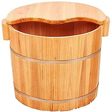 FEHUN Foot Spas for Home Use 40Cm Height Footbath with Lid, Pedicure Tub, Portable Foot Bath Bowl, Household Foot Bath Barrel,C Foot Bath Barrel (Color : B)