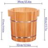 FEHUN Foot Spas for Home Use 40Cm Height Footbath with Lid, Pedicure Tub, Portable Foot Bath Bowl, Household Foot Bath Barrel,C Foot Bath Barrel (Color : B) view 3