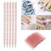 100Pcs Plastic Cuticle Pusher, Double End Use Bevel Angle and Pointed Cuticle Pusher Bulk, Multifunctional Practical Nail Cuticle Pusher, for Clean Stratum Corneum(Red) view 4