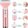 LIPPSY Electric Razor for Women, IPX7 Waterproof,4 in 1 Women's Electric Shaver, Rechargeable Epilator Lady Hair Painless Shaver for Bikini Area/Nose/Armpit/Eyebrow/Facial view 3