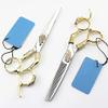 Hair Cutting Scissors, 6inch japan 440c Retro gold hair salon scissors haircut thinning barber hair cutting shears hairdressing scissors ( Color : Set ) view 1